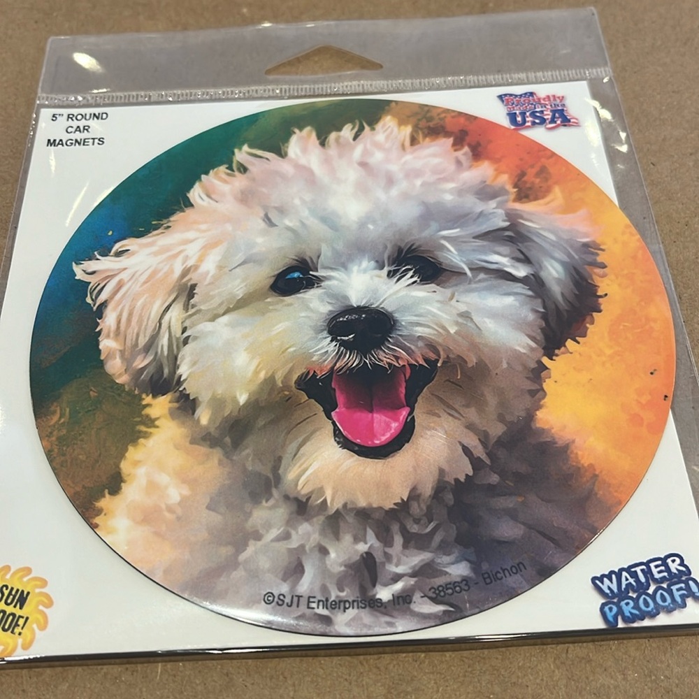 5 inch car magnet  round